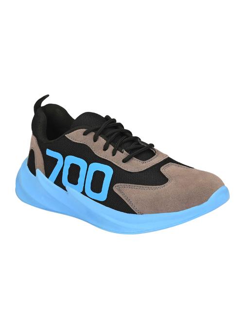 black mesh lace up sport shoes - 16897733 - Standard Image - 1