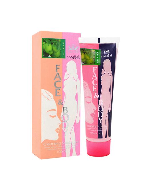 mars face and body cleansing scrub gel apple, 100ml - 16897851 - Standard Image - 1