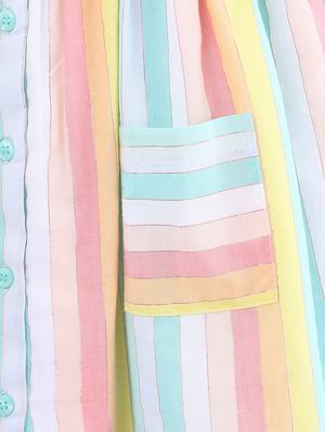 multi colored cotton frock - 16897913 - Standard Image - 3