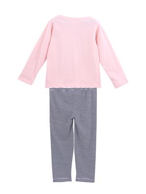 pink cotton full length sets twin sets - 16897921 - Standard Image - 2