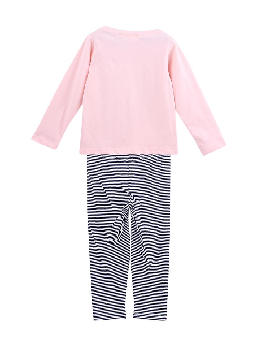pink cotton full length sets twin sets - 16897921 - Zoom Image - 2