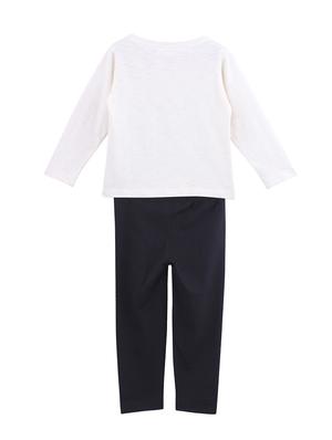 white cotton full length sets twin sets - 16897922 - Standard Image - 2
