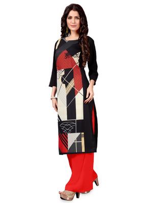 printed straight kurta - 16899774 - Standard Image - 2