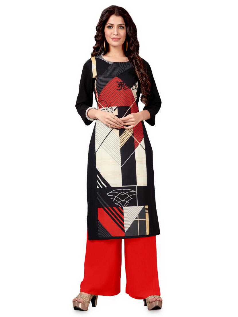 printed straight kurta - 16899774 - Zoom Image - 1