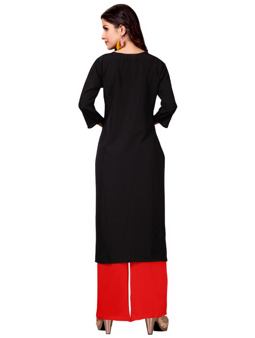 printed straight kurta - 16899774 - Zoom Image - 3