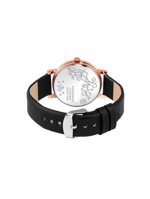 black color floral attractive dial girl's watch - 16900025 - Standard Image - 3