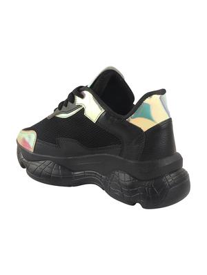 black lace-up sports shoes - 16900062 - Standard Image - 3