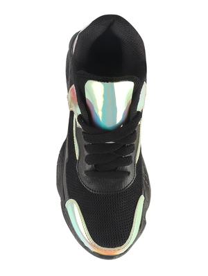 black lace-up sports shoes - 16900062 - Standard Image - 4