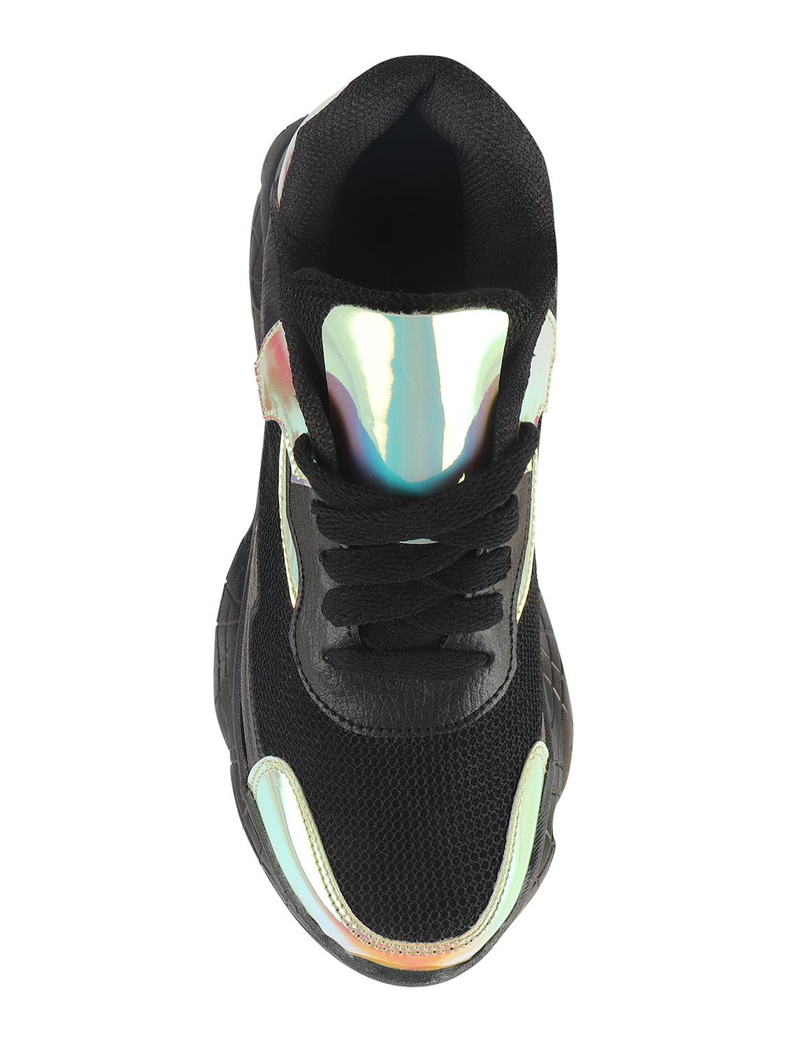 black lace-up sports shoes - 16900062 - Zoom Image - 4