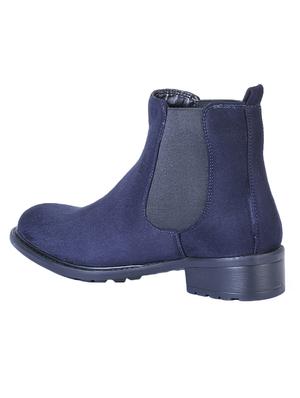 blue suede ankle boots - 16900094 - Standard Image - 3
