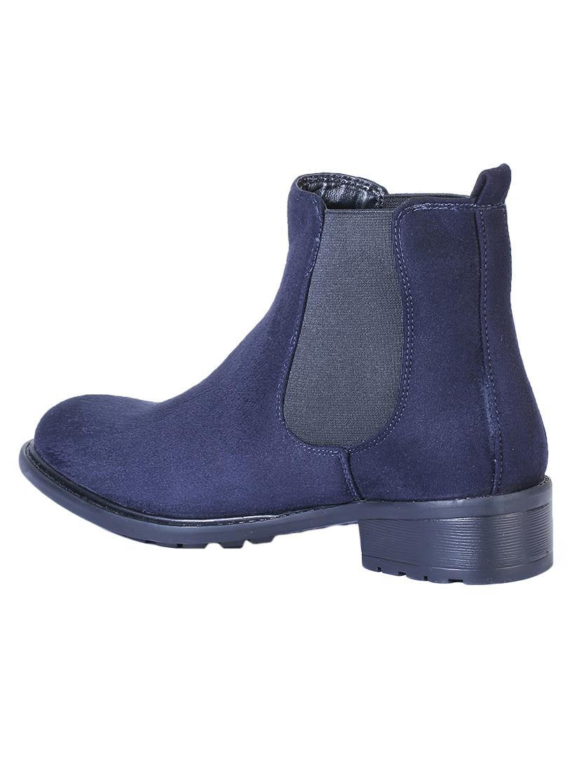 blue suede ankle boots - 16900094 - Zoom Image - 3