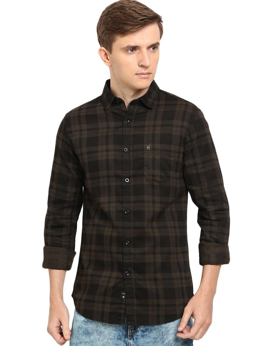 black checkered casual shirt - 16900195 - Zoom Image - 1
