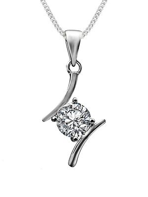 white. brass pendant and earring - 16901149 - Standard Image - 2