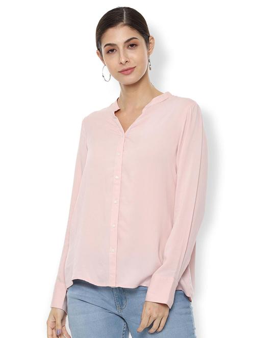 long sleeved mandarin neck shirt - 16901822 - Standard Image - 1