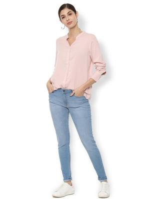 long sleeved mandarin neck shirt - 16901822 - Standard Image - 3