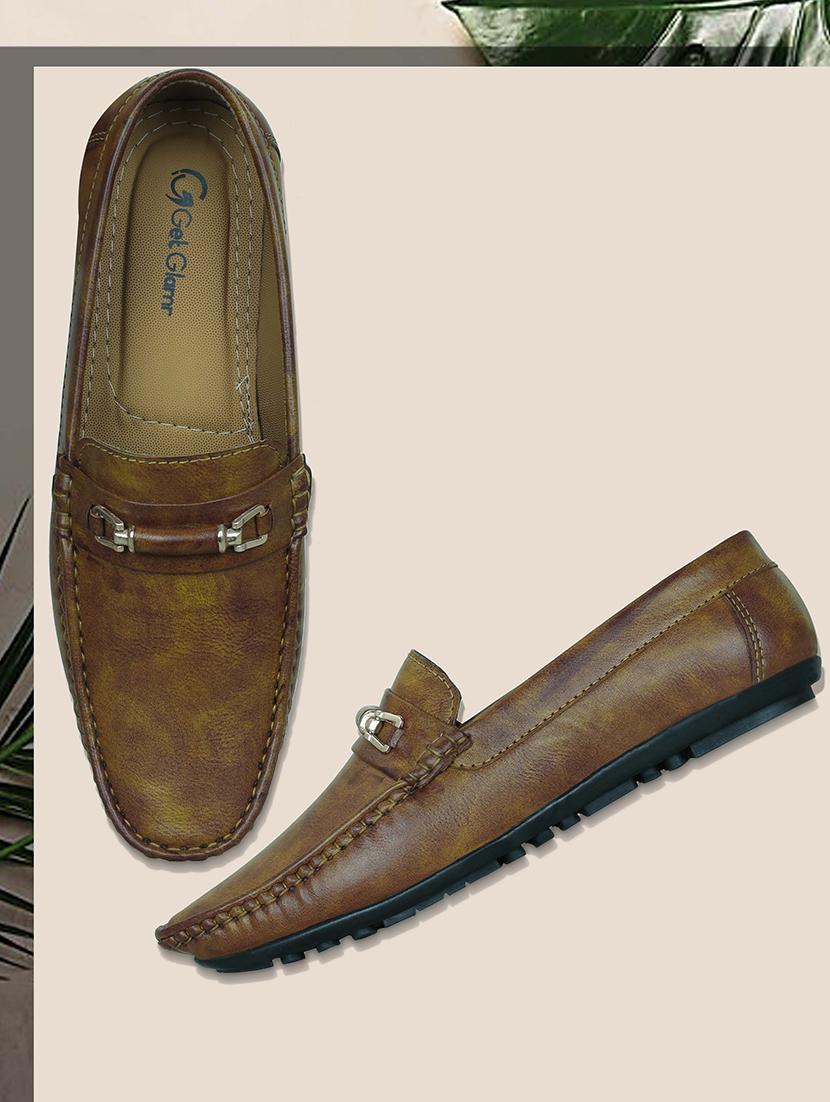tan slip on loafers - 16901927 - Zoom Image - 1
