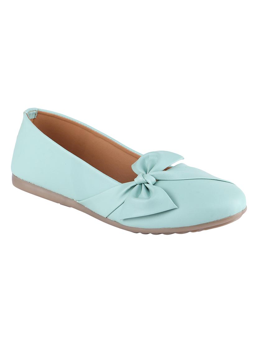 green synthetic slip on ballerina - 16902435 - Zoom Image - 1