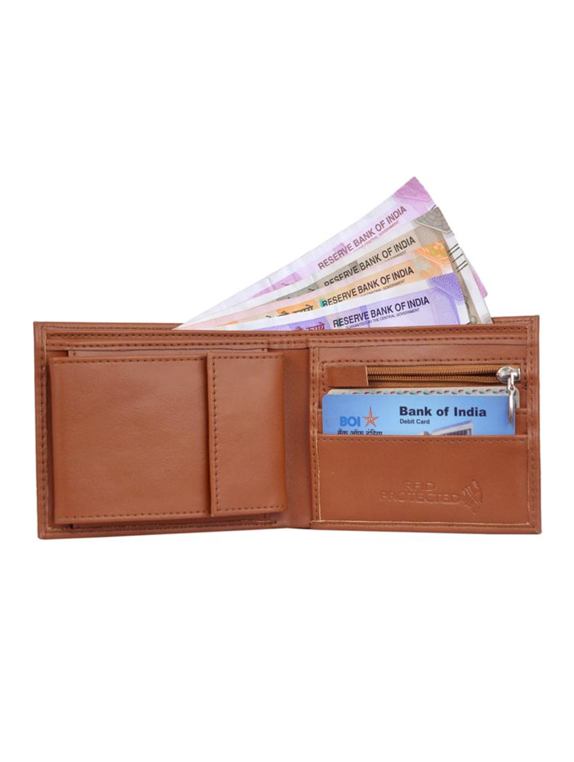 tan leatherette wallet - 16902524 - Zoom Image - 3