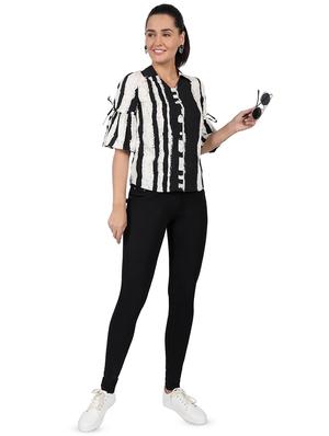 bell sleeved striped top - 16903598 - Standard Image - 4