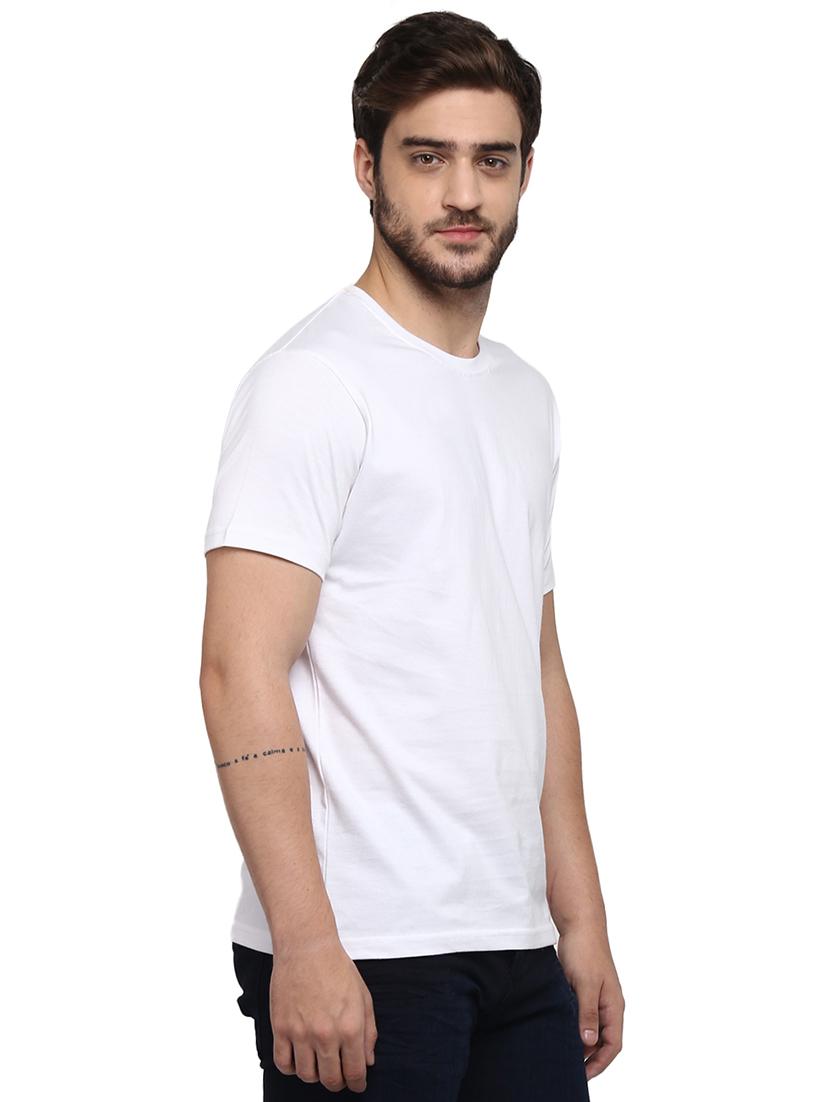 white solid t-shirt - 16903862 - Zoom Image - 2