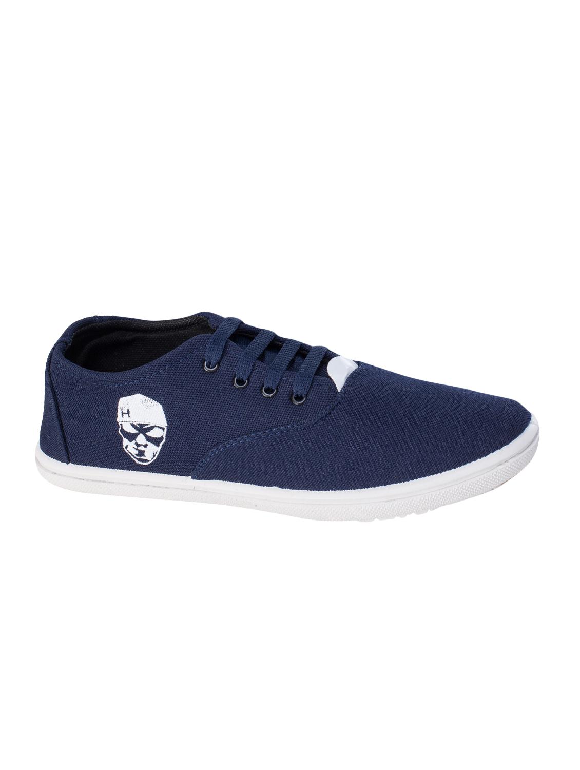 navy lace up sneakers - 16904054 - Zoom Image - 1