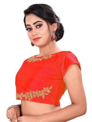 self design embroidered blouse - 16904362 - Standard Image - 2