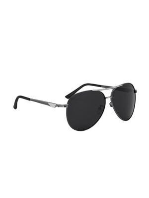 royal son hd vision polarized classic retro aviator mens unisex sunglasses -black - 16904690 - Standard Image - 2