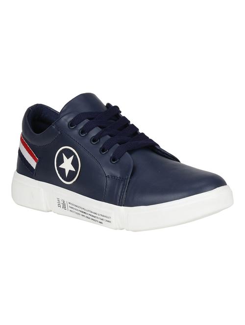 navy lace up sneakers - 16904701 - Standard Image - 1