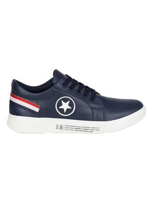 navy lace up sneakers - 16904701 - Standard Image - 2
