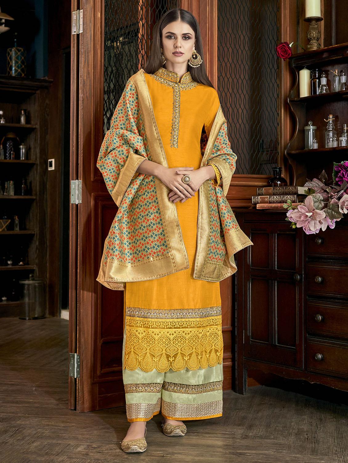 solid semi-stitched suit - 16904795 - Zoom Image - 1