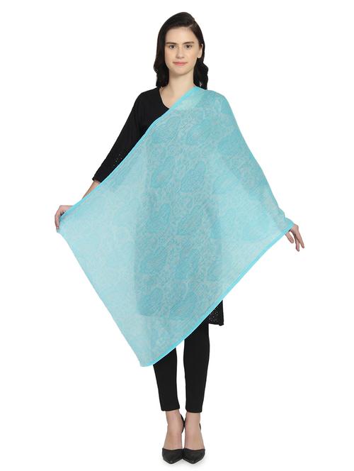 blue wool stole - 16906099 -  Standard Image - 0