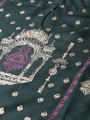 gold print straight kurta - 16906348 - Standard Image - 4