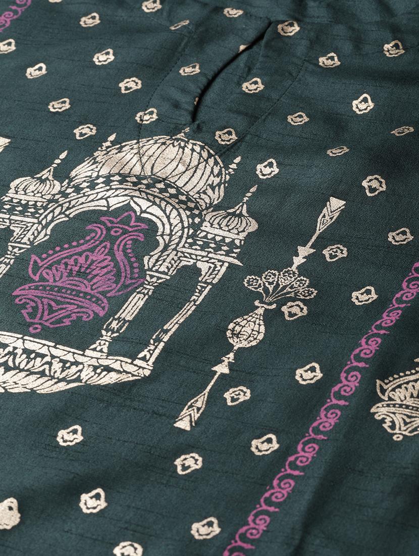 gold print straight kurta - 16906348 - Zoom Image - 4