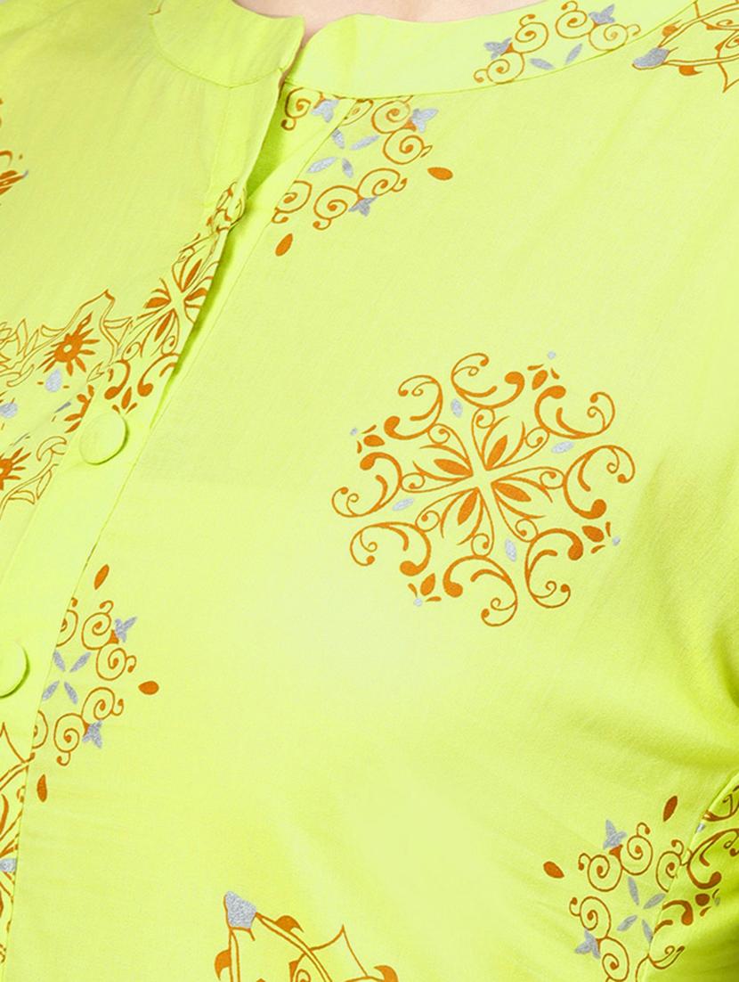 block print straight kurta - 16906400 - Zoom Image - 4