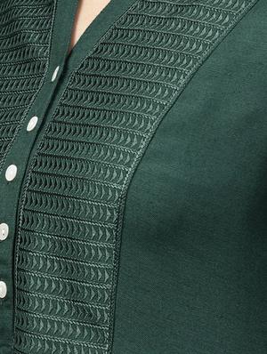tonal embroidered straight kurta - 16906417 - Standard Image - 4