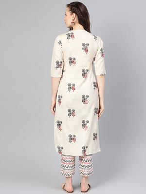 printed kurta pant set - 16906854 - Standard Image - 3