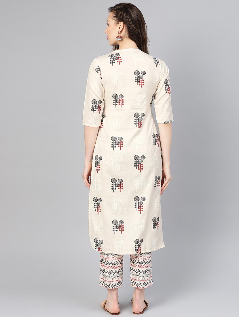 printed kurta pant set - 16906854 - Zoom Image - 3