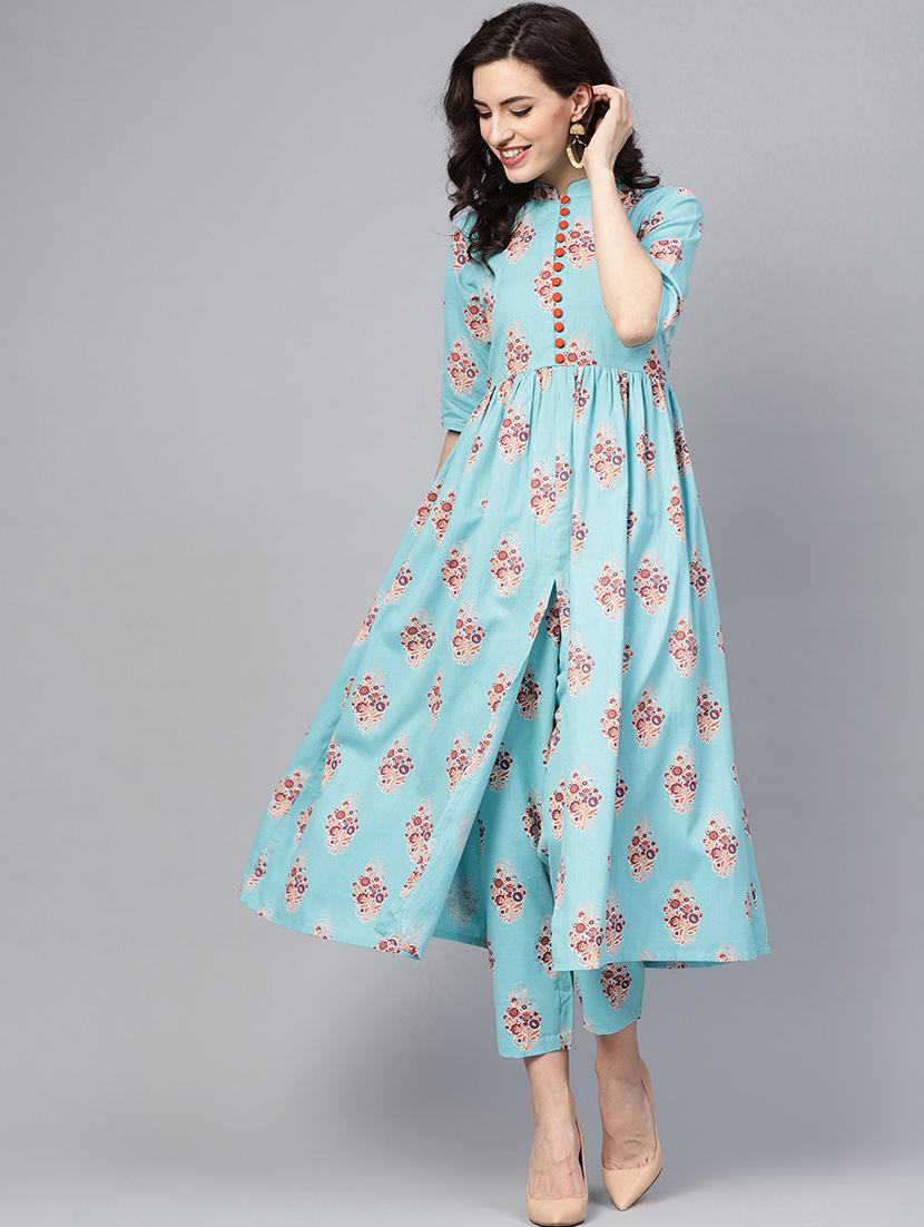 floral kurta pant set - 16906917 - Zoom Image - 1