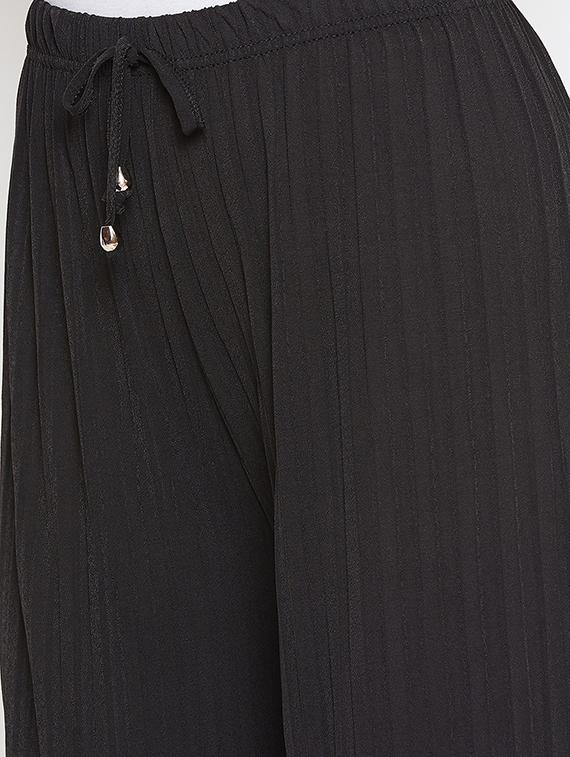 drawstring waist flared palazzo - 16906968 - Zoom Image - 5