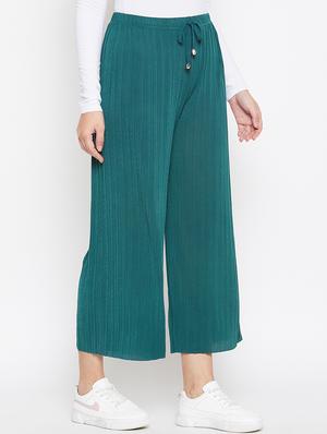 drawstring waist flared palazzo - 16906972 - Standard Image - 2
