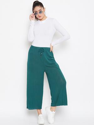 drawstring waist flared palazzo - 16906972 - Standard Image - 4