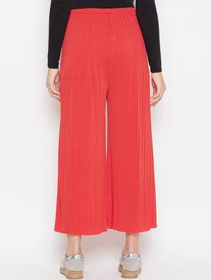 drawstring waist flared palazzo - 16906973 - Standard Image - 3