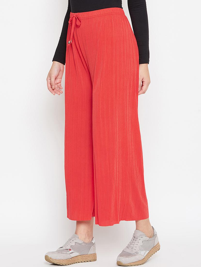 drawstring waist flared palazzo - 16906973 - Zoom Image - 2