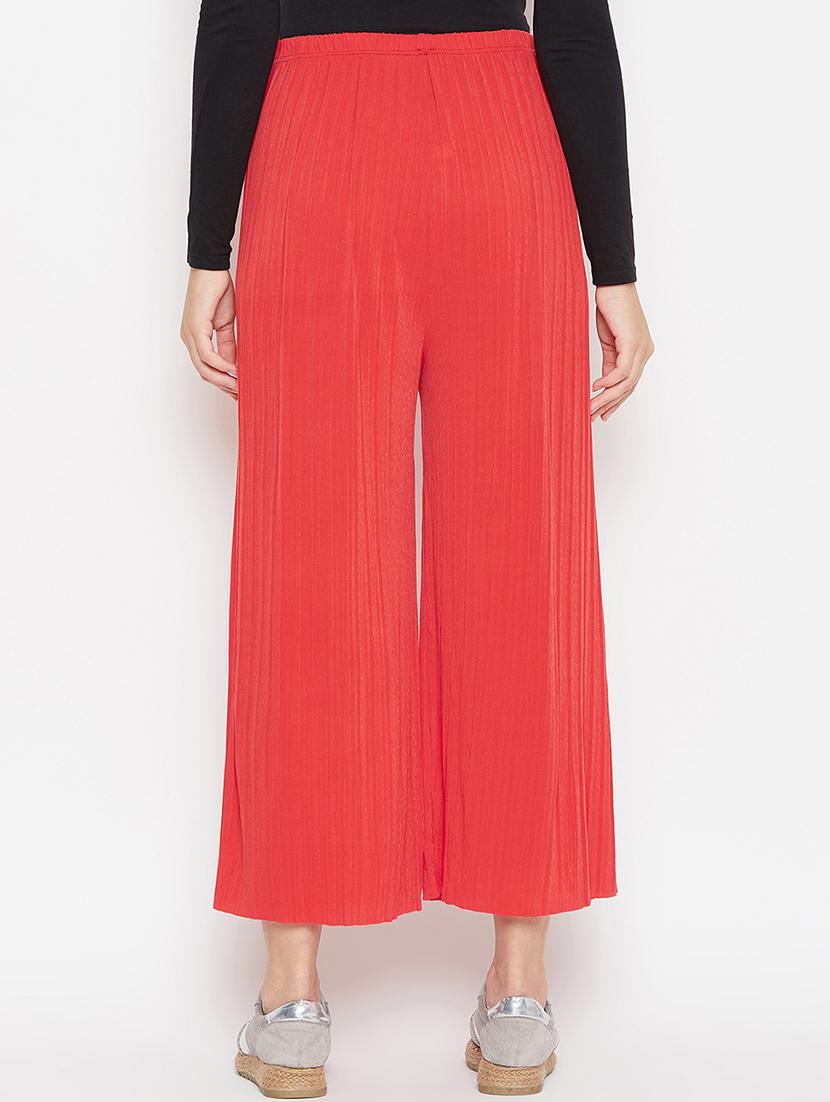 drawstring waist flared palazzo - 16906973 - Zoom Image - 3