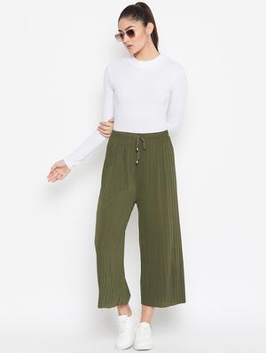drawstring waist flared palazzo - 16906976 - Standard Image - 4