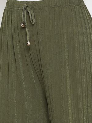 drawstring waist flared palazzo - 16906976 - Standard Image - 5