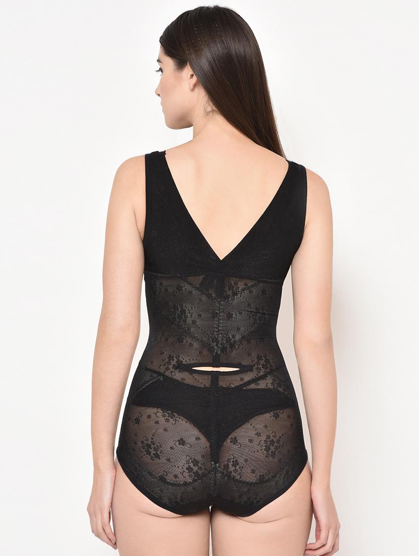 black nylon shaper camisoles shapewear - 16907962 - Zoom Image - 3