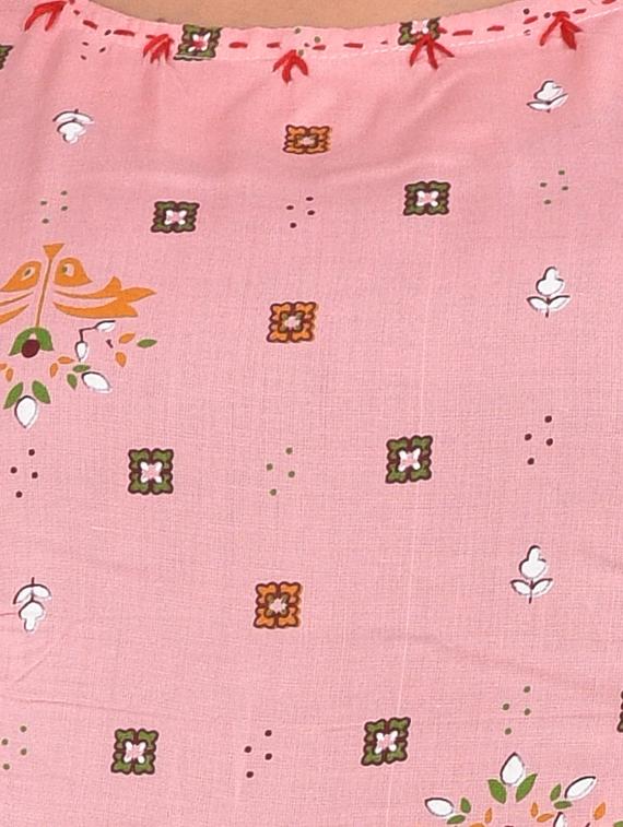 floral print flared ethnic dress - 16908261 - Zoom Image - 4