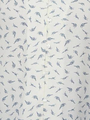 button up printed top - 16908460 - Standard Image - 4