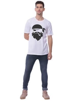 white chest print t-shirt - 16908611 - Standard Image - 3